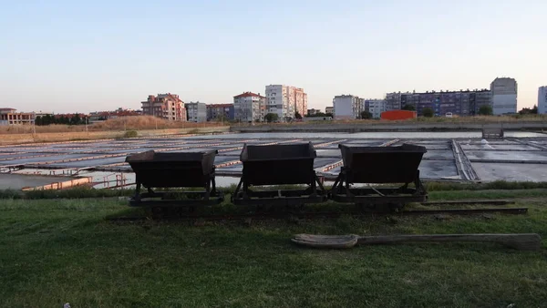 Bulharsko Nádherná Levná Země Pro Dovolenou Pláži Pomorie Oblíbené Letovisko — Stock fotografie