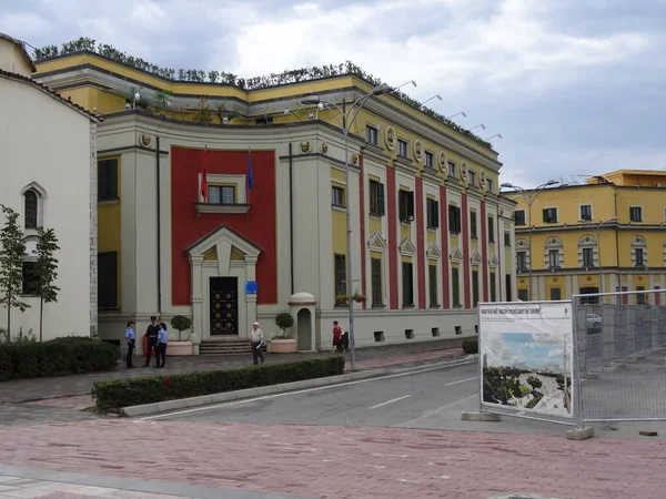 Старе Балканське Місто Тирана Дивовижні Будівлі Приємна Природа Зовсім Інше — стокове фото