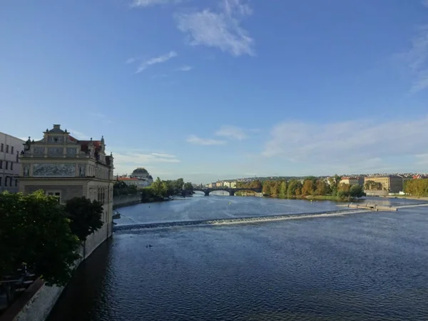 Prága Építészete Világhírű Főbb Látnivalók Érdekes Helyek Cseh Szín — Stock Fotó