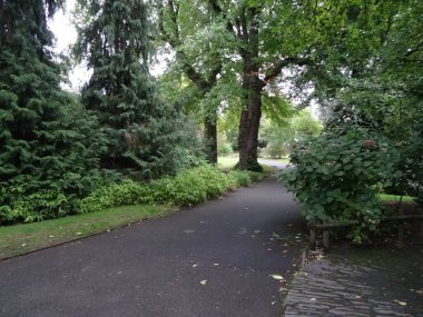 Antik mimari ve Loire-Atlantik bölgesinin parlak yeşilliği, Bretagne. Fransız Nantes inanılmaz.