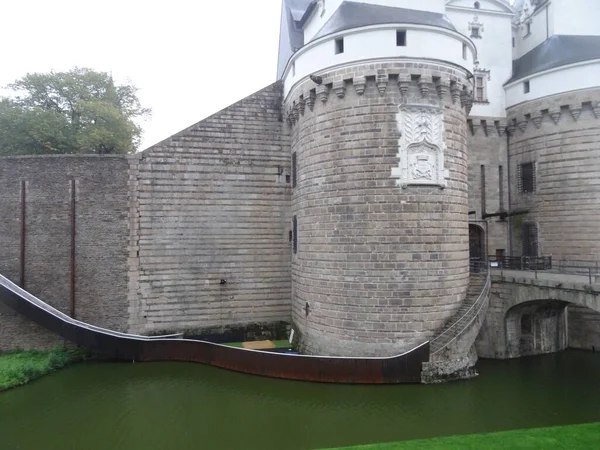 Ancient Architecture Bright Greenery Loire Atlantique Region Bretagne French Nantes — Stock Photo, Image