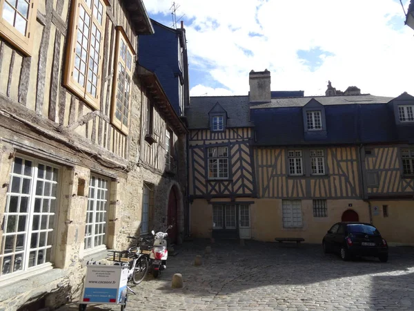 Rennes Una Ciudad Muy Hermosa Habitable Centro Arquitectura Lugares Interesantes —  Fotos de Stock