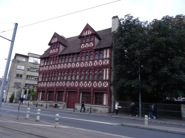 Memorial Caen Edifícios Incríveis Desta Cidade Norte Atmosfera Francesa Ruas — Fotografia de Stock