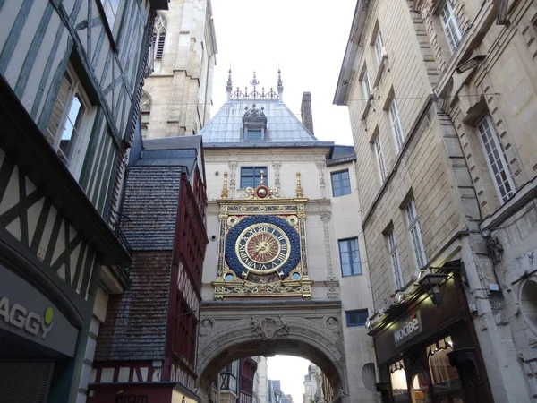 Rouen Una Città Molto Bella Con Antica Architettura Gotica Trova — Foto Stock