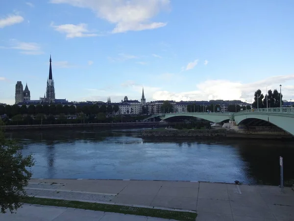 Rouen Een Zeer Mooie Stad Met Oude Gotische Architectuur Het — Stockfoto