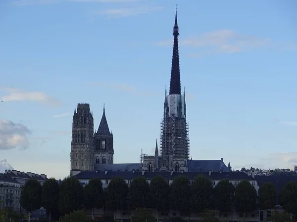 Rouen Una Città Molto Bella Con Antica Architettura Gotica Trova — Foto Stock