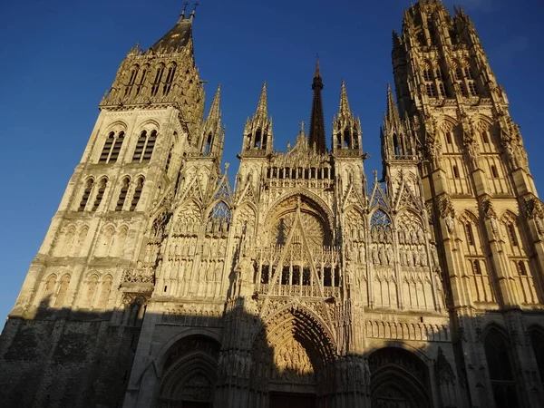 Rouen Een Zeer Mooie Stad Met Oude Gotische Architectuur Het — Stockfoto