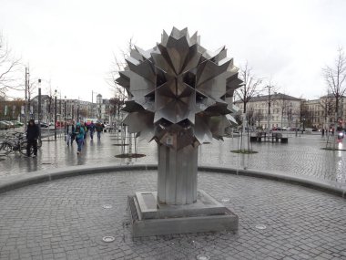 Leipzig, Almanya 'nın güzel merkezi. Harika mimari ve çok ilginç binalar..