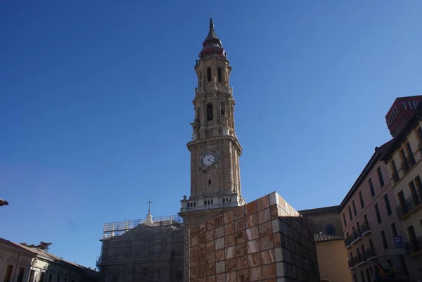 España Comunidad Autónoma Aragón Ciudad Zaragosa Increíble Arquitectura Escala Edificios — Foto de Stock