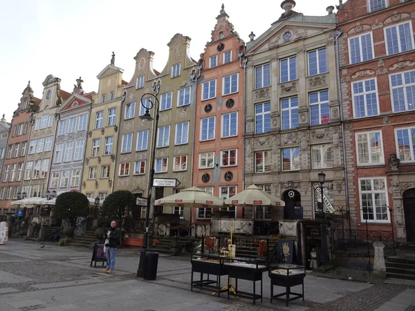 Poland Great Country Low Cost Cultural Historical Tourism Streets Gdansk — Stock Photo, Image