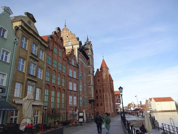 Poland Great Country Low Cost Cultural Historical Tourism Streets Gdansk — Stock Photo, Image