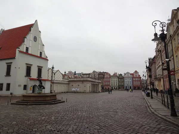 Polsko Skvělou Zemí Pro Nízkonákladový Kulturní Historický Cestovní Ruch Ulice — Stock fotografie