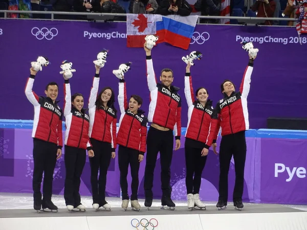Pyeongchang Olympische Spelen 2018 Geweldige Feest Van Sport Cultuur Foto — Stockfoto