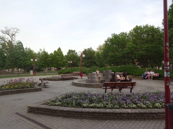 Thermalbäder Und Die Stadt Hajduszoboszlo Ungarn Nur Positive Emotionen Ein — Stockfoto