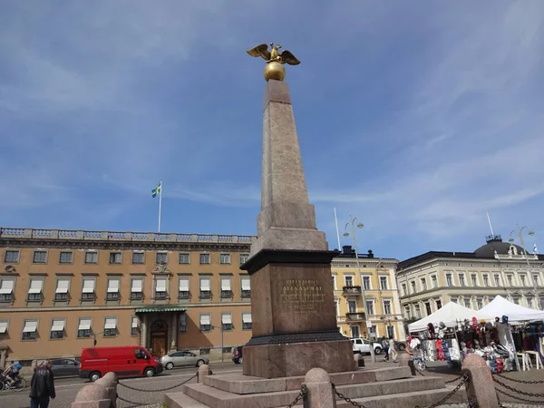 Architektur Des Finnischen Helsinki Ein Angenehmer Spaziergang Durch Die Alten — Stockfoto