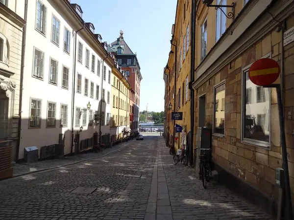 Arhitectura Din Stockholm Este Foarte Recunoscută Clădiri Frumoase Străzi Vechi — Fotografie, imagine de stoc