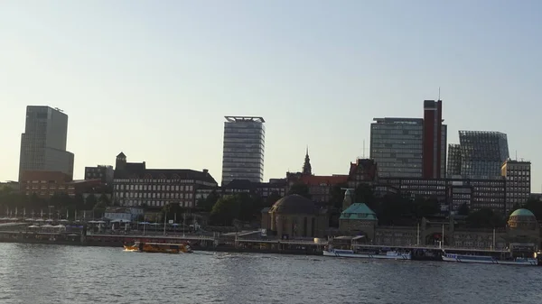 Architektur Des Deutschen Hamburg Die Berühmte Stadt Der Elbe Ihre — Stockfoto
