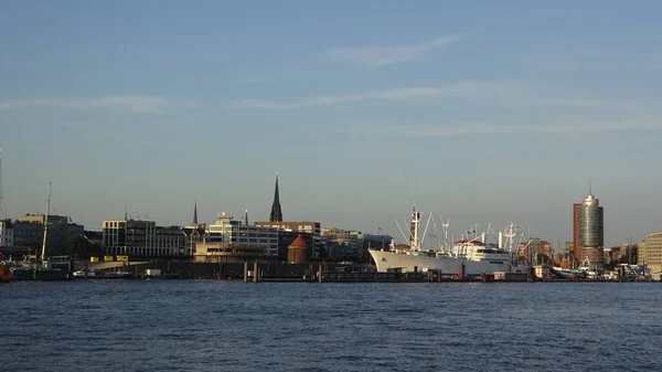 Architectuur Van Het Duitse Hamburg Beroemde Stad Aan Elbe Straten — Stockfoto