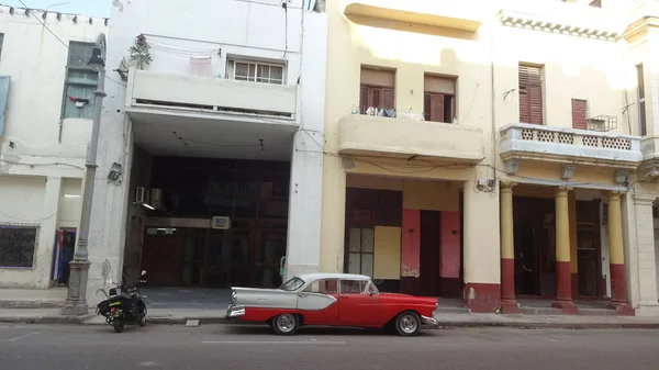 Havana Harika Bir Şehir Geçmişte Kalmışsın Gibi Görünüyor Alışılmadık Binalar — Stok fotoğraf