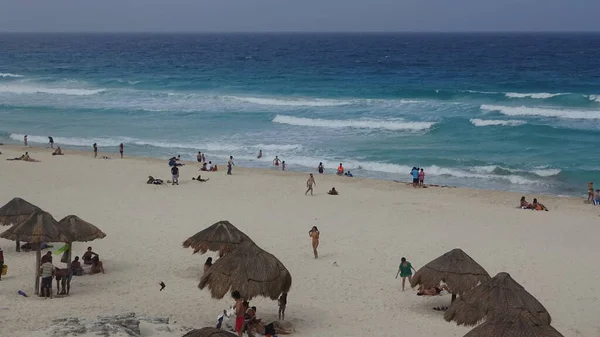 México Península Yucatán Cancún Maravillosas Olas Agua Encantadora Del Mar —  Fotos de Stock