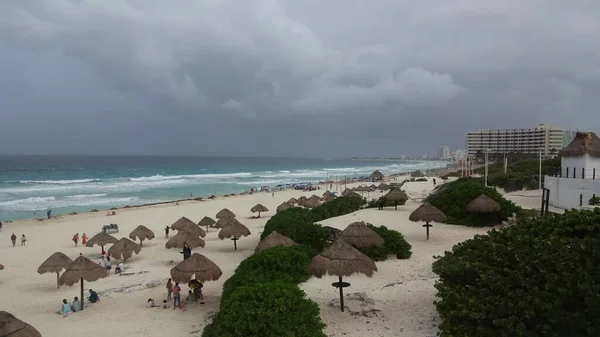 Mexico Yucatan Peninsula Cancun Gorgeous Waves Lovely Water Caribbean Sea — Stock Photo, Image