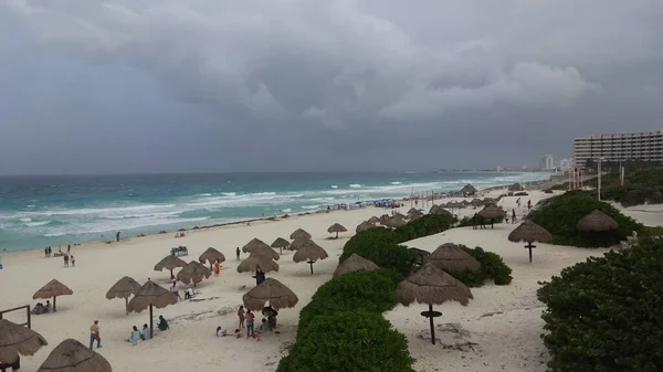 México Península Yucatán Cancún Maravillosas Olas Agua Encantadora Del Mar —  Fotos de Stock