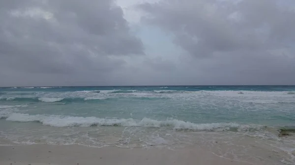 Mexico Yucatan Peninsula Cancun Gorgeous Waves Lovely Water Caribbean Sea — Stock Photo, Image
