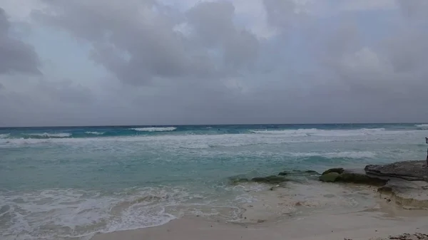 Mexico Yucatan Peninsula Cancun Gorgeous Waves Lovely Water Caribbean Sea — Stock Photo, Image