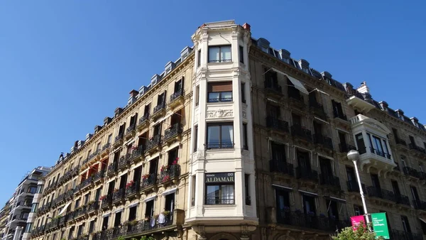San Sebastian Adalah Sebuah Kota Negara Basque Dengan Arsitektur Yang — Stok Foto