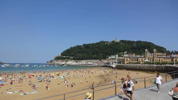 San Sebastian Una Città Nei Paesi Baschi Con Una Bellissima — Foto Stock