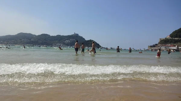 San Sebastian Είναι Μια Πόλη Στη Χώρα Των Βάσκων Πολύ — Φωτογραφία Αρχείου