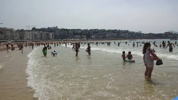 San Sebastián Una Ciudad Del País Vasco Con Una Arquitectura —  Fotos de Stock