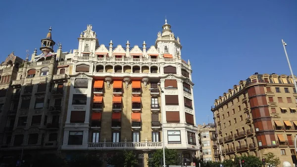 San Sebastian City Basque Country Very Beautiful Architecture Great Huge — Stock Photo, Image