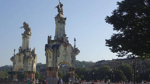 San Sebastian Město Baskicku Velmi Krásnou Architekturou Velkými Plážemi Provincie — Stock fotografie