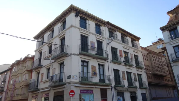 Oszałamiające Stare Ulice Tudela Hiszpański Smak Bardzo Bardzo Stare Domy — Zdjęcie stockowe