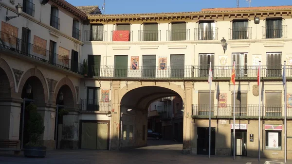 Tudela Daki Çarpıcı Eski Sokaklar Spanyol Aromalı Çok Ama Çok — Stok fotoğraf