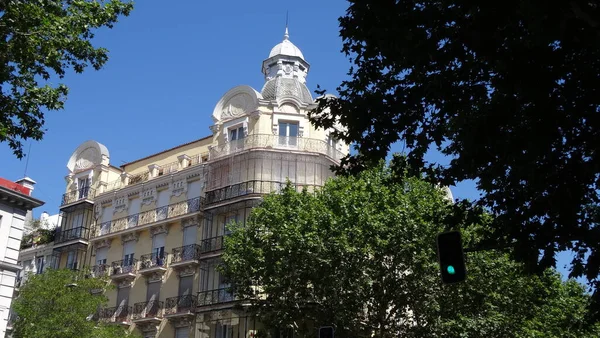 Magnifica Architettura Madrid Parco Palazzo Strade Della Capitale Spagnola Sono — Foto Stock