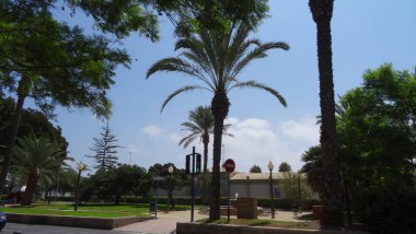 Alicante 'deki Santa Barbara Kalesi' nin manzarası ve Valensiyalı topluluğun çarpıcı mimarisi.