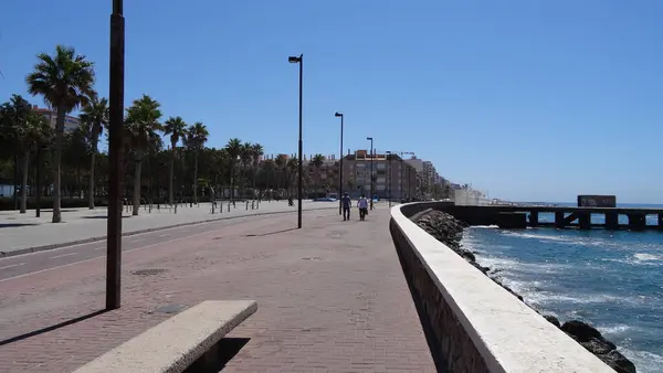 Das Wunderschöne Mittelmeer Almeria Einer Spanischen Stadt Süden Des Landes — Stockfoto