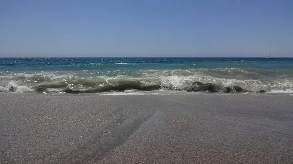 Krásné Středozemní Moře Almerii Španělské Město Jihu Země Čistá Voda — Stock fotografie
