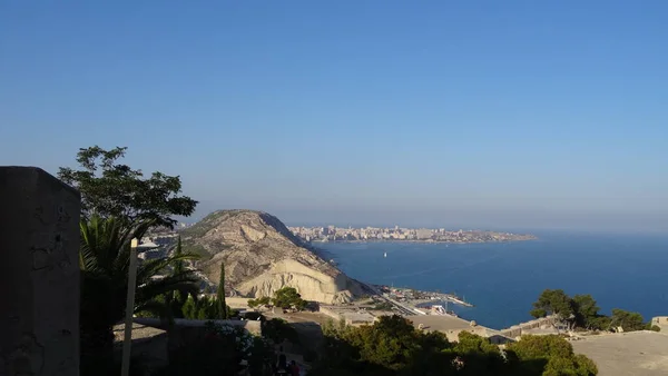Twierdza Santa Barbara Alicante Widoki Niej Oszałamiająca Architektura Społeczności Walenckiej — Zdjęcie stockowe