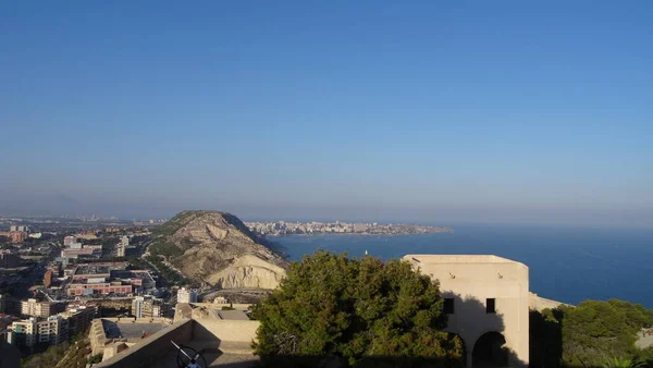 Fortaleza Santa Bárbara Alicante Sus Vistas Impresionante Arquitectura Comunidad Valenciana — Foto de Stock