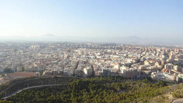 Fortaleza Santa Bárbara Alicante Sus Vistas Impresionante Arquitectura Comunidad Valenciana —  Fotos de Stock