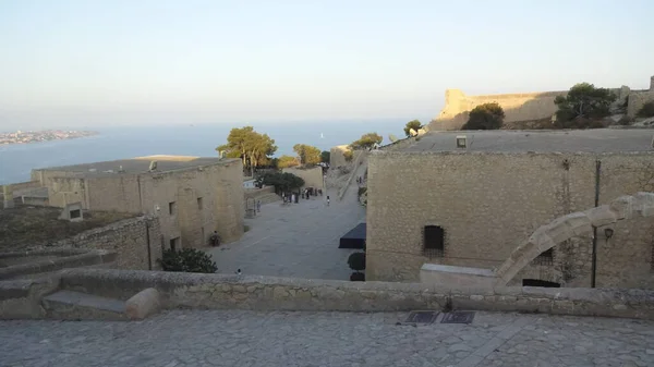 Fortezza Santa Barbara Alicante Vista Essa Splendida Architettura Della Comunità — Foto Stock