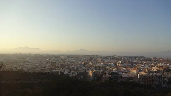 Santa Barbara Erőd Alicante Ban Kilátások Valenciai Közösség Lenyűgöző Építészete — Stock Fotó