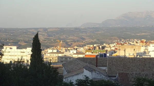 Città Jaen Trova Nel Sud Della Spagna Sono Sacco Edifici — Foto Stock