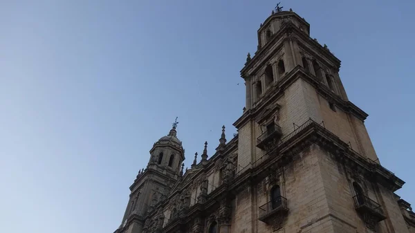 Ciudad Jaén Encuentra Sur España Hay Montón Edificios Muy Antiguos — Foto de Stock