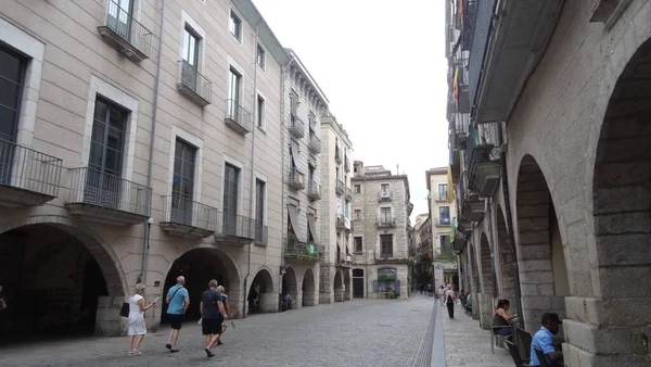 Girona Een Zwermstad Catalonië Met Prachtige Stenen Muren — Stockfoto