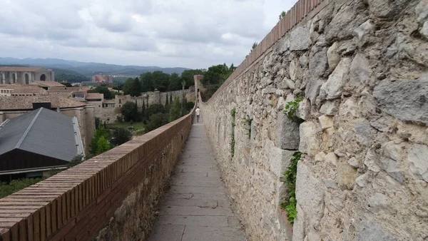 Girona Swarm City Catalonia Wonderful Stone Walls — Stock Photo, Image