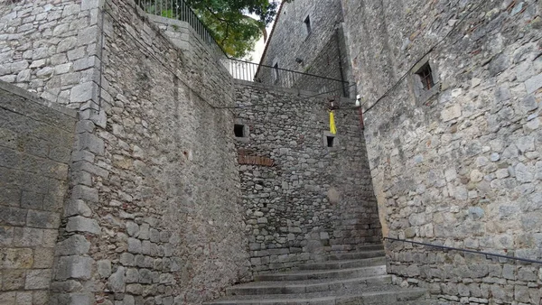 Girona Uma Cidade Enxame Catalunha Com Maravilhosas Paredes Pedra — Fotografia de Stock